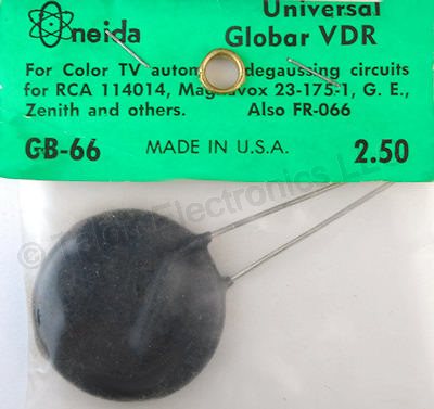    Oneida GB-66 Replacement Degauss Varistor - Workman FR066 Equivalent
