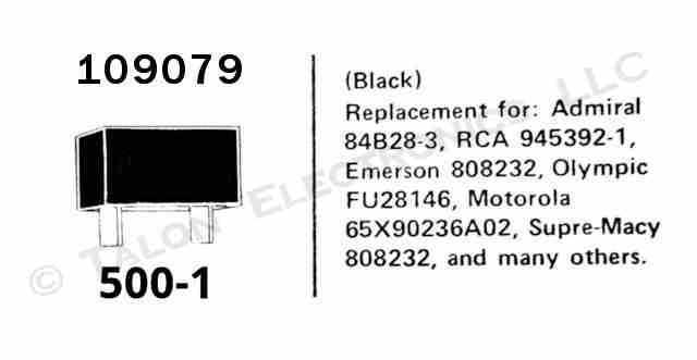 RCA 109079 Belfuse 500-1 945392-1 Black