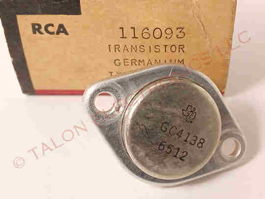 RCA 116093 Germanium Horizontal Current Limiter Transistor for KCS153