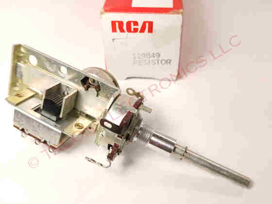 RCA 119849 Resistor / Potentiometer - Volume On/Off CTC25XAA/XAB Chassis