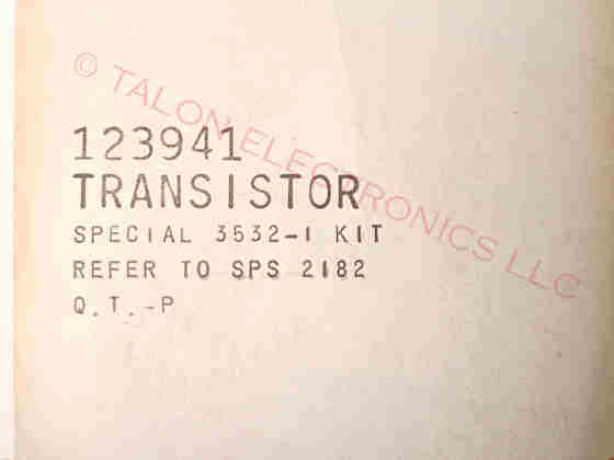 RCA 123941 Transistor - Used in CTC39 / CTC41 / CTC43 Chassis