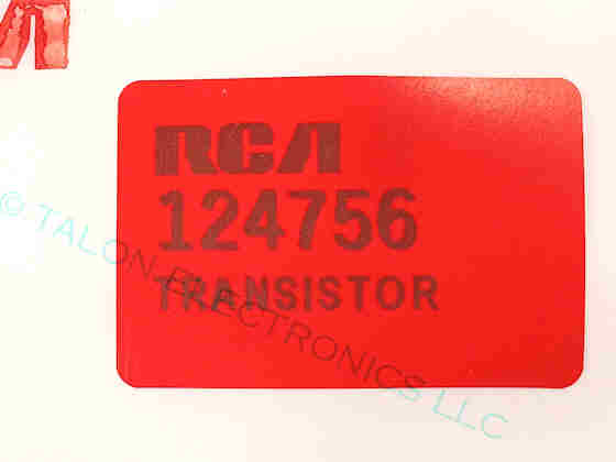 RCA 124756  Transistor 