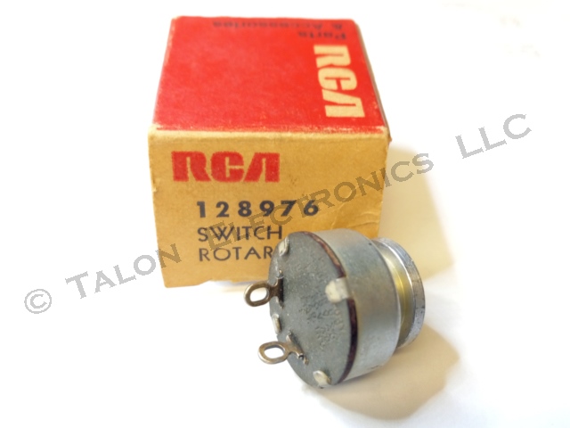 RCA 128976 Rotary (Push-Pull, Back of Control) Switch