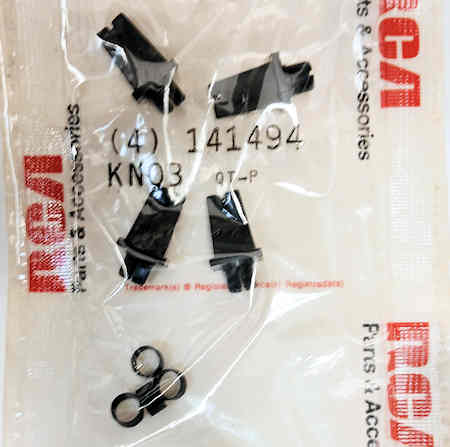 RCA 141494 Auxiliary Control Knob for 1973 Televisions - Set of 4