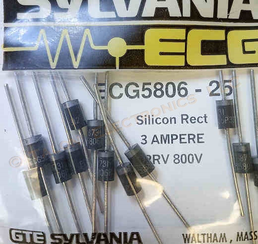 ECG5806 Silicon 3A 800V Rectifier Diode- BULK