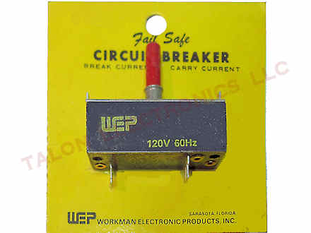           Television Circuit Breaker - Tab Mount - Workman / WEP, choose type