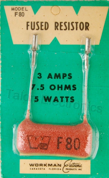    7.5 ohms Vintage Fused Resistor for TVs