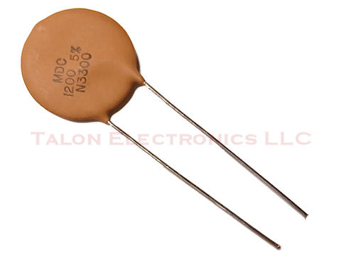 0.0012uF 1200pf 500V Ceramic Disc Capacitor N3300