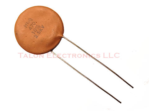   470pf 2.5KV  Ceramic Disc Capacitor - Aerovox Hi-Q N2200