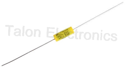  .01uF / 630VDC axial polyester film capacitor