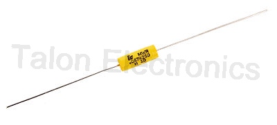 .047uF / 250VDC polyester film axial capacitor