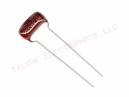   .003uF / 1600V radial dipped film/paper capacitor
