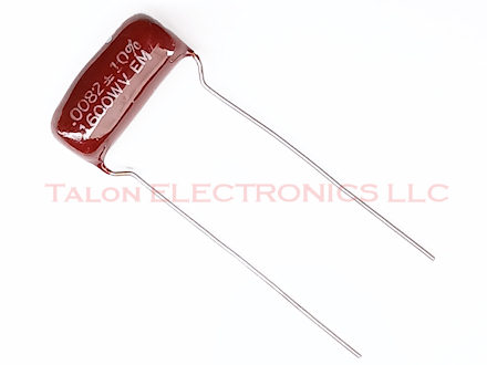 .0082uF/1600VDC radial film capacitor