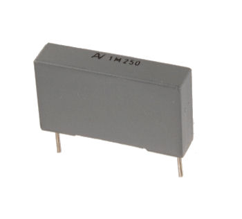  1.0uF/250VDC radial film box capacitor (3 per Pkg)