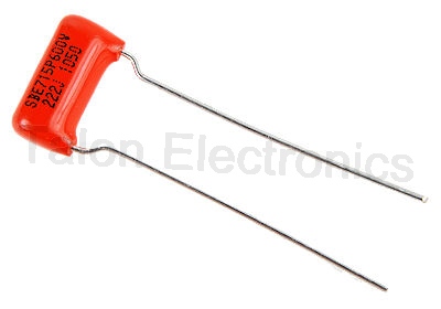      .0022uF/600VDC SBE Orange Drop capacitor