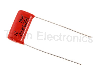 .033uF/ 630VDC radial polyester film capacitor