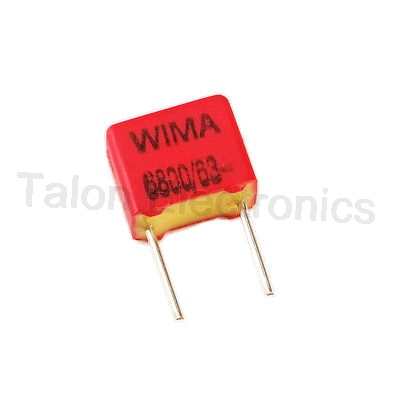      .0068uf / 63VDC WIMA FKP2 radial box capacitor  6800PF