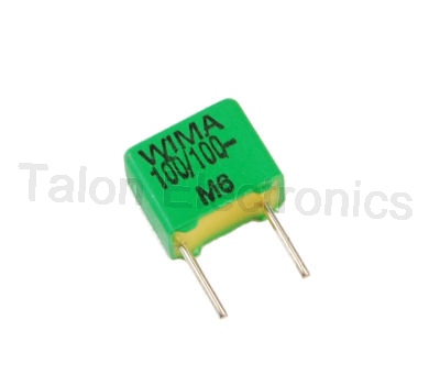        100pF / 100VDC WIMA FKP2 radial box capacitor