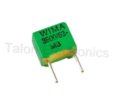       .0039uf / 63VDC WIMA FKP2 radial box capacitor 3900pF