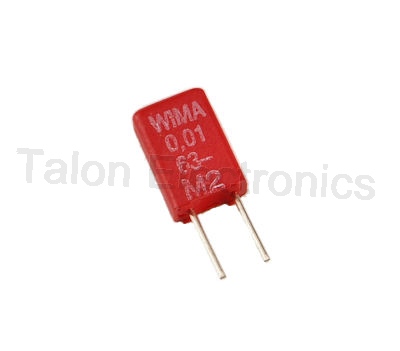     .01uF /  63VDC WIMA MKS-02 radial polyester film box capacitor