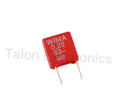   .22uF /  63VDC WIMA MKS-2 radial film box capacitor