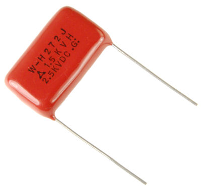 .0027uF/1500V radial capacitor