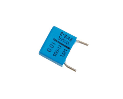     .01uF / 100V Wima FKS 3 radial polyester film box capacitor