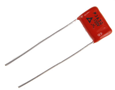 .036uF/100V radial capacitor