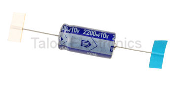 2200uF   10V  Axial  Electrolytic Capacitor