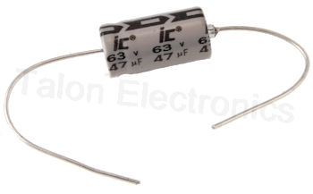    47uF  63V Axial Electrolytic Capacitor