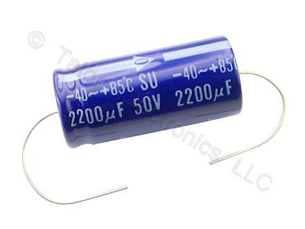  2200uF 50V  Axial  Electrolytic Capacitor