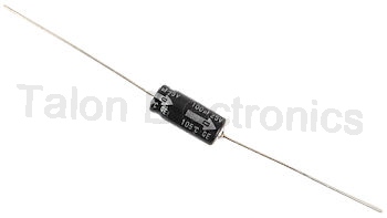   100uF  25V Axial Electrolytic Capacitor