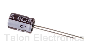   470uF  10V Radial Electrolytic Capacitor