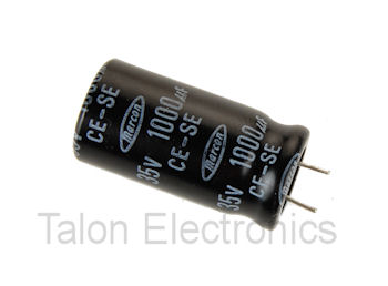  1000uF  35V Radial Electrolytic Capacitor PC Leads