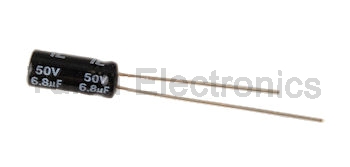     6.8uf 50V Radial Electrolytic Capacitor
