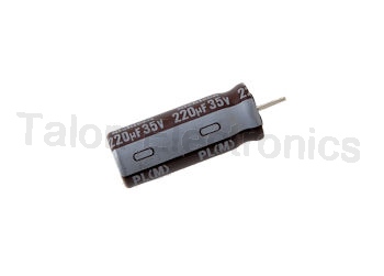   220uF  35V Radial Electrolytic Capacitor PC Leads