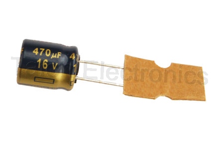   470uF  16V Radial 105 Degree Electrolytic Capacitor
