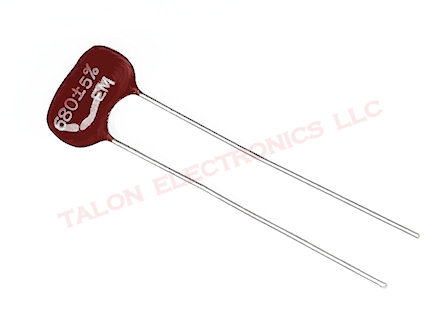   680pf 300V Arco Dipped Silver Mica Capacitor