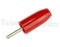       Red Insulated Solderless Standard 0.080" Diameter Tip Plug - Johnson Components 105-0302-001
