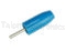   Blue Insulated Solderless 0.080" Diameter Tip Plug - Johnson Components 105-0310-001