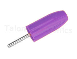   Violet Insulated Solderless 0.080" Diameter Tip Plug - Johnson Components 105-0312-001