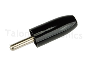        Black Large Insulated 0.125" Diameter Tip Plug - Johnson Components 105-0363-001