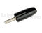        Black Large Insulated 0.125" Diameter Tip Plug - Johnson Components 105-0363-001