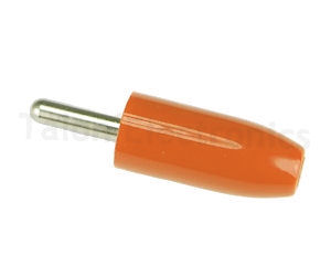       Orange Large Insulated 0.125" Diameter Tip Plug - Johnson Components 105-0366-001