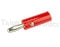       Red Solderless Banana Plug - Johnson Components 108-1702-101