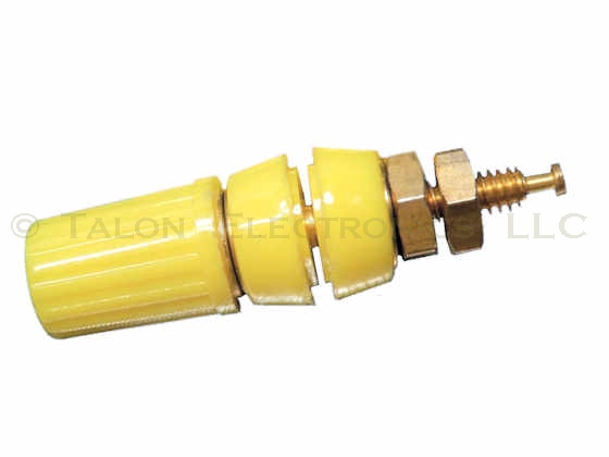       Yellow Insulated Binding Post - 15 Ampere - Abbatron HH Smith 1517-107