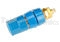    Blue Insulated hex binding post - 30 Amperes - Abbatron 257-105
