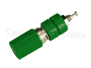      Green Insulated binding post - 15 Amps - Pomona 3760-5