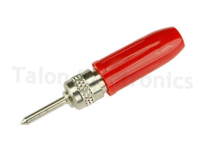       Red Insulated Solderless 0.080" Diameter Tip Plug - Abbatron HH Smith 490-102