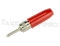       Red Insulated Solderless 0.080" Diameter Tip Plug - Abbatron HH Smith 490-102